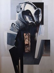 Abstraktion, 1963, 170x130cm, Kunstharz1350